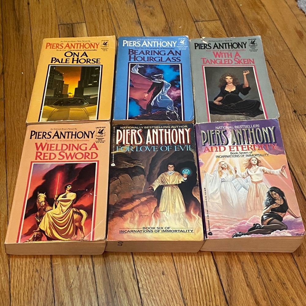 Piers Anthony 6 Book Set - Incarnations of Immortality Series